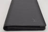 Authentic Louis Vuitton Epi Porte Cartes Credit Yen Wallet Black M63212 LV 3516K