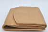 Authentic CHANEL Vintage Caviar Skin CC Logo Bifold Wallet Purse Beige 3517K