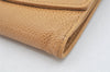 Authentic CHANEL Vintage Caviar Skin CC Logo Bifold Wallet Purse Beige 3517K