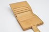 Authentic CHANEL Vintage Caviar Skin CC Logo Bifold Wallet Purse Beige 3517K
