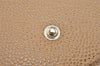 Authentic CHANEL Vintage Caviar Skin CC Logo Bifold Wallet Purse Beige 3517K