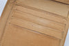 Authentic CHANEL Vintage Caviar Skin CC Logo Bifold Wallet Purse Beige 3517K