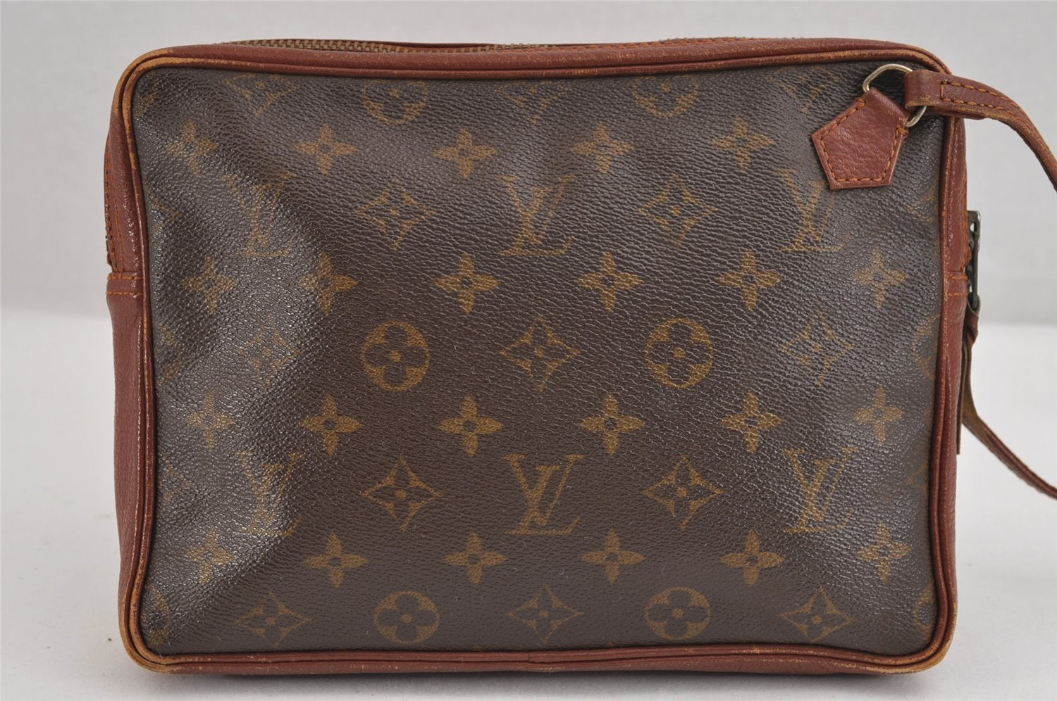 Authentic Louis Vuitton Monogram Pochette Sport Clutch Hand Bag Old Model 3518J