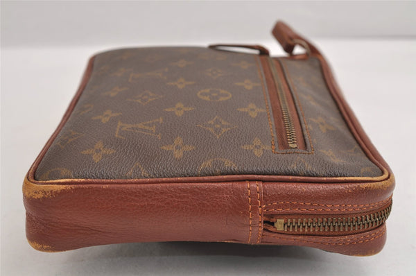Authentic Louis Vuitton Monogram Pochette Sport Clutch Hand Bag Old Model 3518J