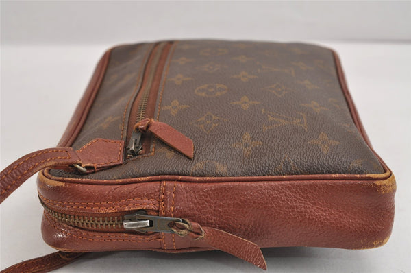 Authentic Louis Vuitton Monogram Pochette Sport Clutch Hand Bag Old Model 3518J