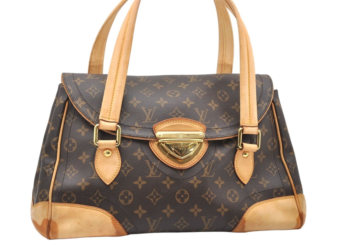 Authentic Louis Vuitton Monogram Beverly GM Shoulder Hand Bag M40120 LV 3518K
