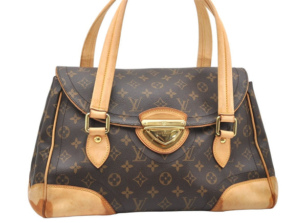Authentic Louis Vuitton Monogram Beverly GM Shoulder Hand Bag M40120 LV 3518K