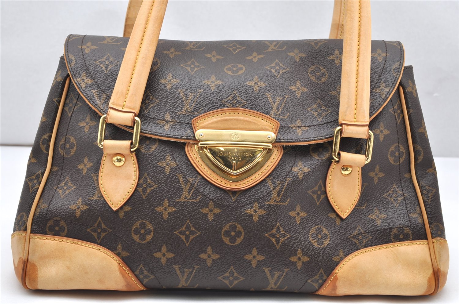 Authentic Louis Vuitton Monogram Beverly GM Shoulder Hand Bag M40120 LV 3518K