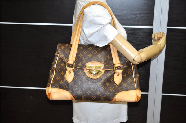 Authentic Louis Vuitton Monogram Beverly GM Shoulder Hand Bag M40120 LV 3518K