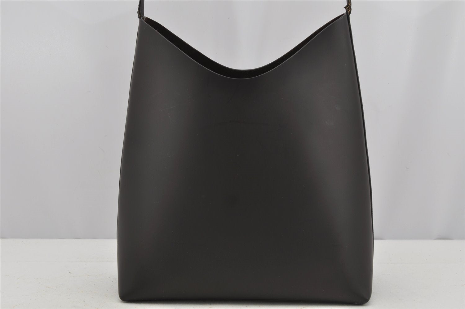 Authentic GUCCI Vintage Shoulder Hand Bag Purse Leather Brown 3521J