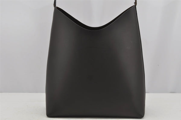 Authentic GUCCI Vintage Shoulder Hand Bag Purse Leather Brown 3521J