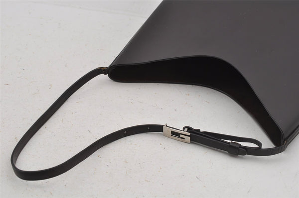 Authentic GUCCI Vintage Shoulder Hand Bag Purse Leather Brown 3521J