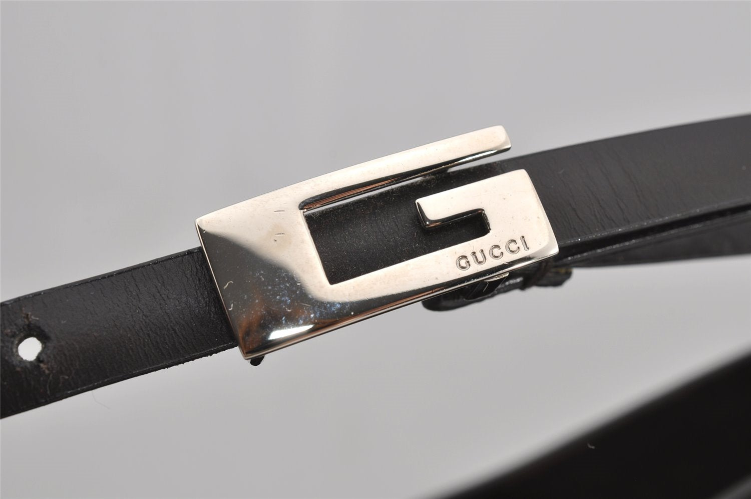 Authentic GUCCI Vintage Shoulder Hand Bag Purse Leather Brown 3521J