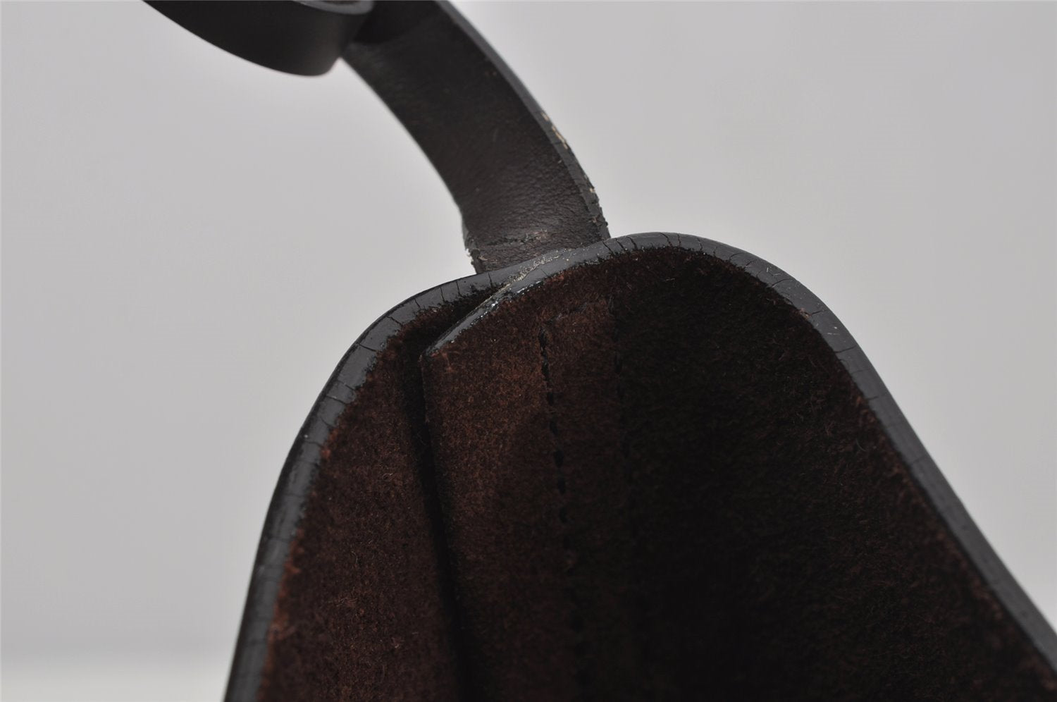 Authentic GUCCI Vintage Shoulder Hand Bag Purse Leather Brown 3521J