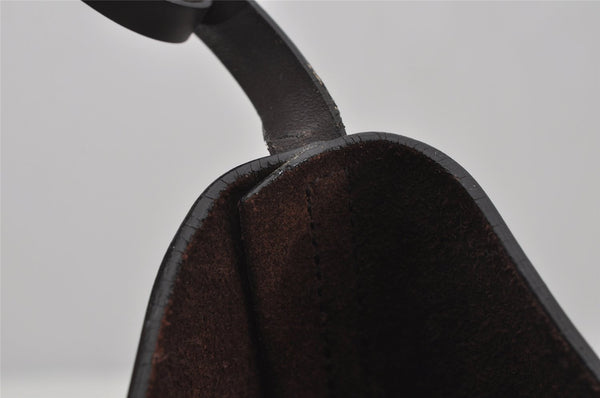 Authentic GUCCI Vintage Shoulder Hand Bag Purse Leather Brown 3521J