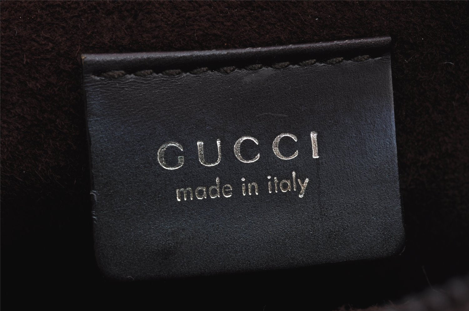 Authentic GUCCI Vintage Shoulder Hand Bag Purse Leather Brown 3521J