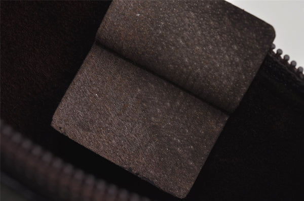 Authentic GUCCI Vintage Shoulder Hand Bag Purse Leather Brown 3521J