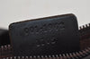 Authentic GUCCI Vintage Shoulder Hand Bag Purse Leather Brown 3521J