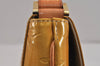 Auth Louis Vuitton Vernis Thompson Street Shoulder Bag Yellow M91008 LV 3521K