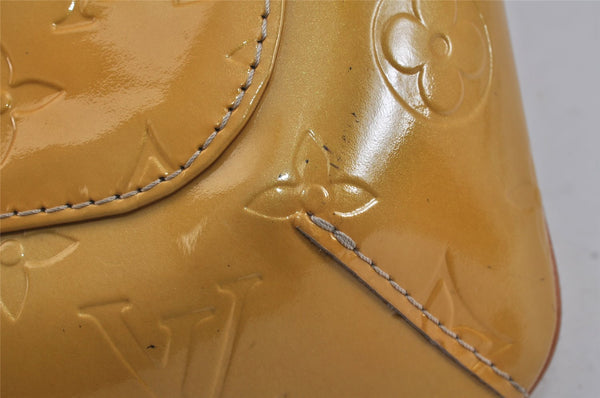 Auth Louis Vuitton Vernis Thompson Street Shoulder Bag Yellow M91008 LV 3521K