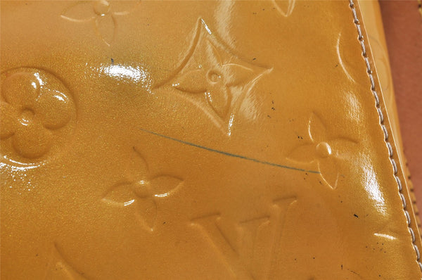 Auth Louis Vuitton Vernis Thompson Street Shoulder Bag Yellow M91008 LV 3521K