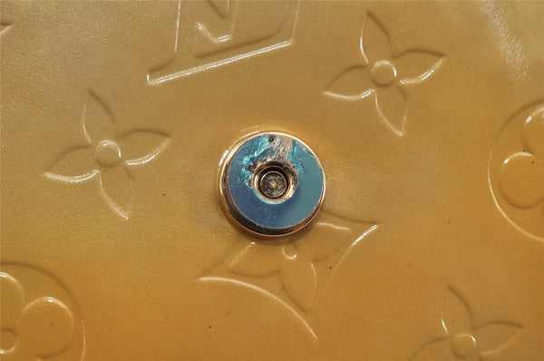 Auth Louis Vuitton Vernis Thompson Street Shoulder Bag Yellow M91008 LV 3521K