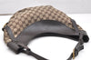 Authentic GUCCI Shoulder Hand Bag GG Canvas Leather 106250 Brown 3522K