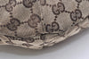 Authentic GUCCI Shoulder Hand Bag GG Canvas Leather 106250 Brown 3522K