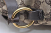Authentic GUCCI Shoulder Hand Bag GG Canvas Leather 106250 Brown 3522K