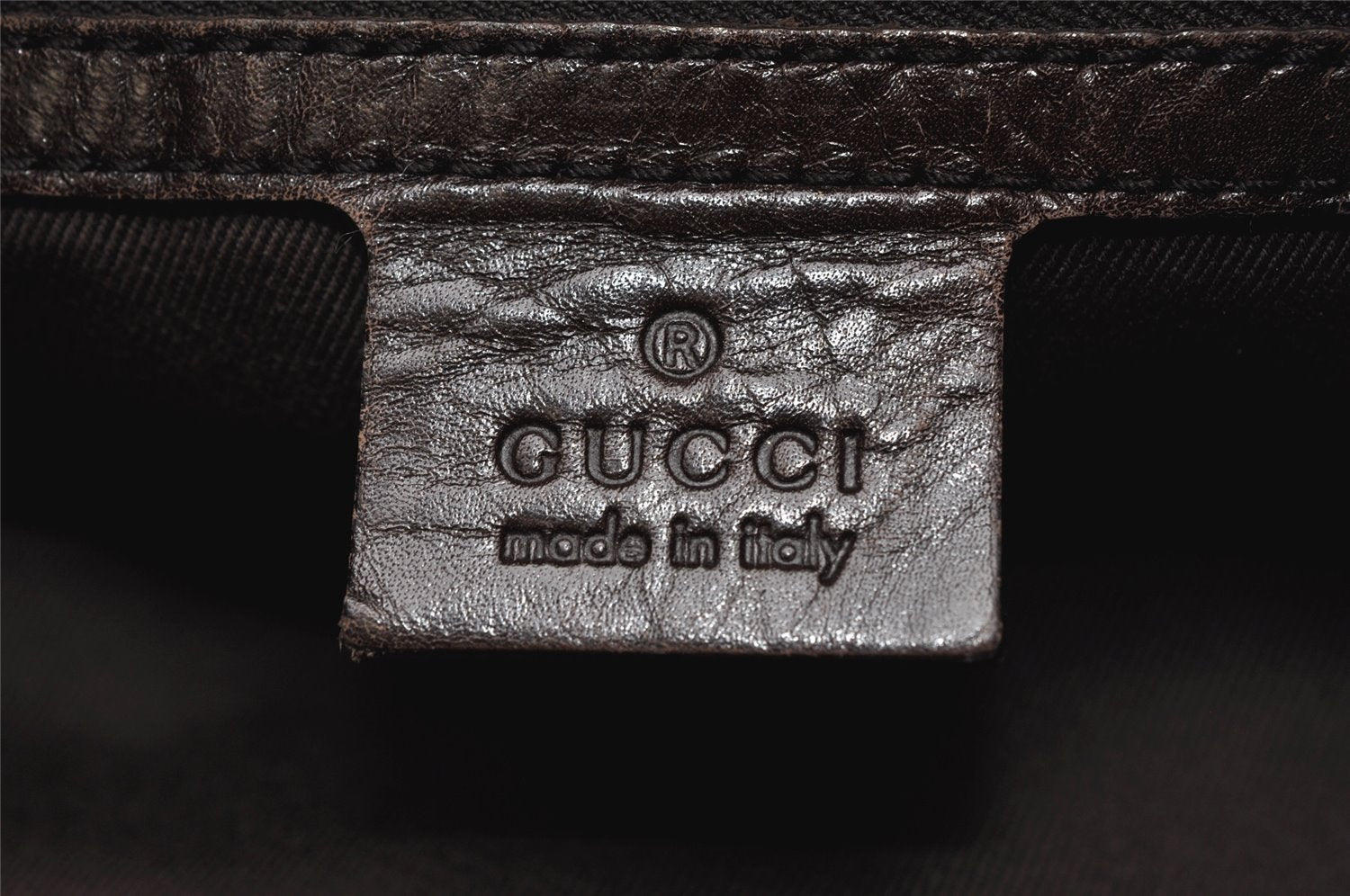 Authentic GUCCI Shoulder Hand Bag GG Canvas Leather 106250 Brown 3522K