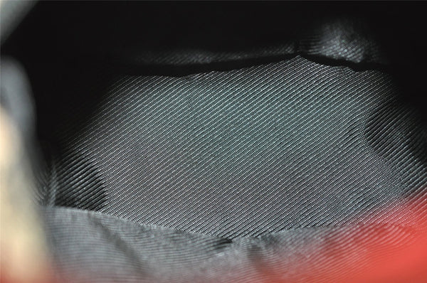 Authentic GUCCI Hand Bag Pouch Purse GG Canvas Leather 0391147 Black 3523I