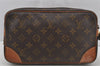 Authentic Louis Vuitton Monogram Marly Dragonne GM M51825 Clutch Bag Junk 3523J