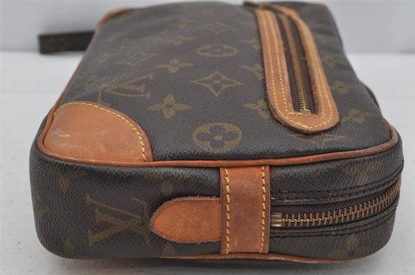 Authentic Louis Vuitton Monogram Marly Dragonne GM M51825 Clutch Bag Junk 3523J