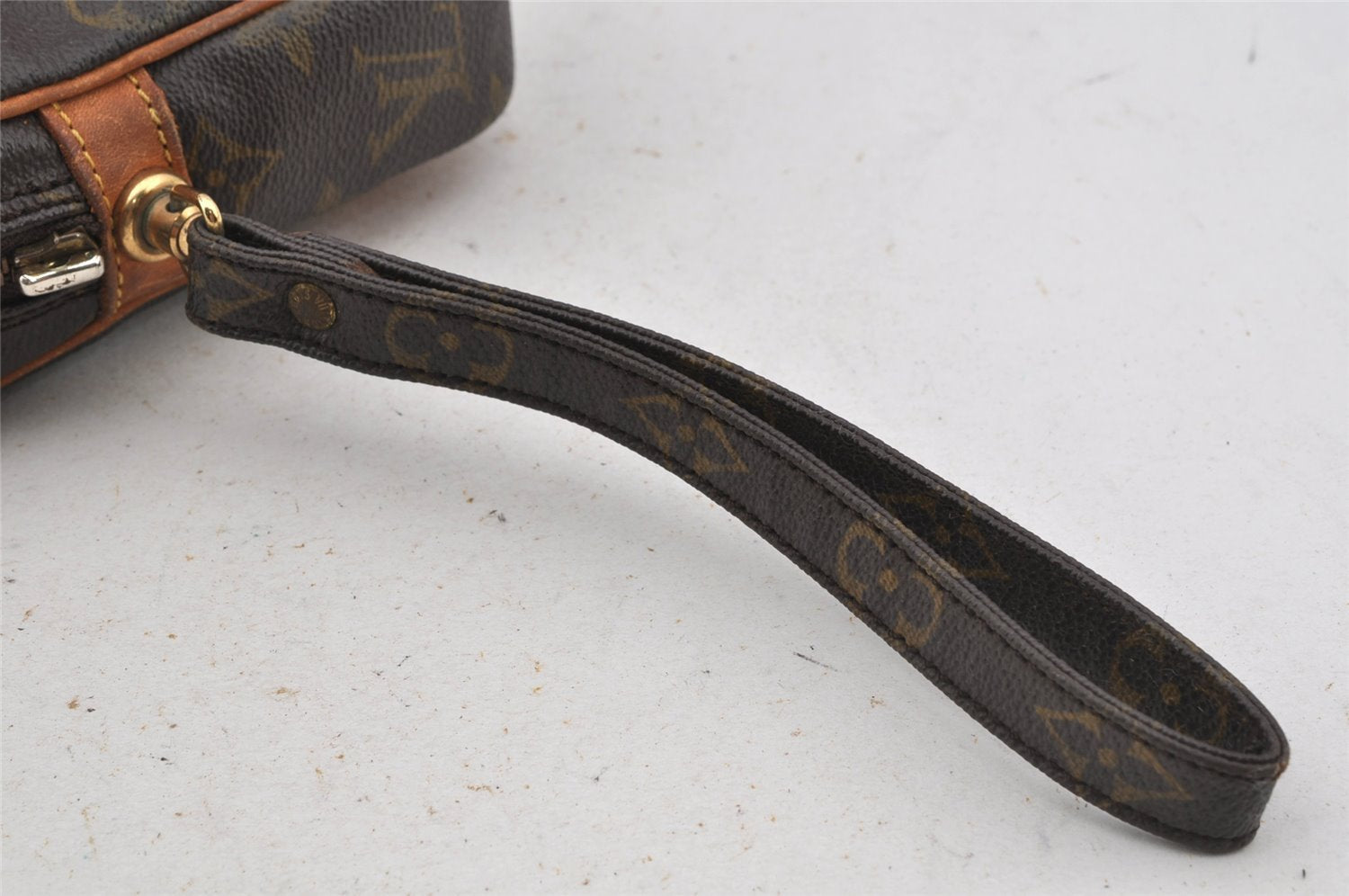 Authentic Louis Vuitton Monogram Marly Dragonne GM M51825 Clutch Bag Junk 3523J