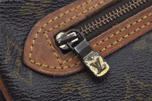 Authentic Louis Vuitton Monogram Marly Dragonne GM M51825 Clutch Bag Junk 3523J