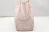 Authentic CHANEL New Travel Line Shoulder Tote Bag Nylon Leather Pink 3523K