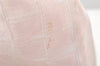 Authentic CHANEL New Travel Line Shoulder Tote Bag Nylon Leather Pink 3523K