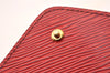 Authentic Louis Vuitton Epi Arts Deco Clutch Bag Red M52637 LV 3524I