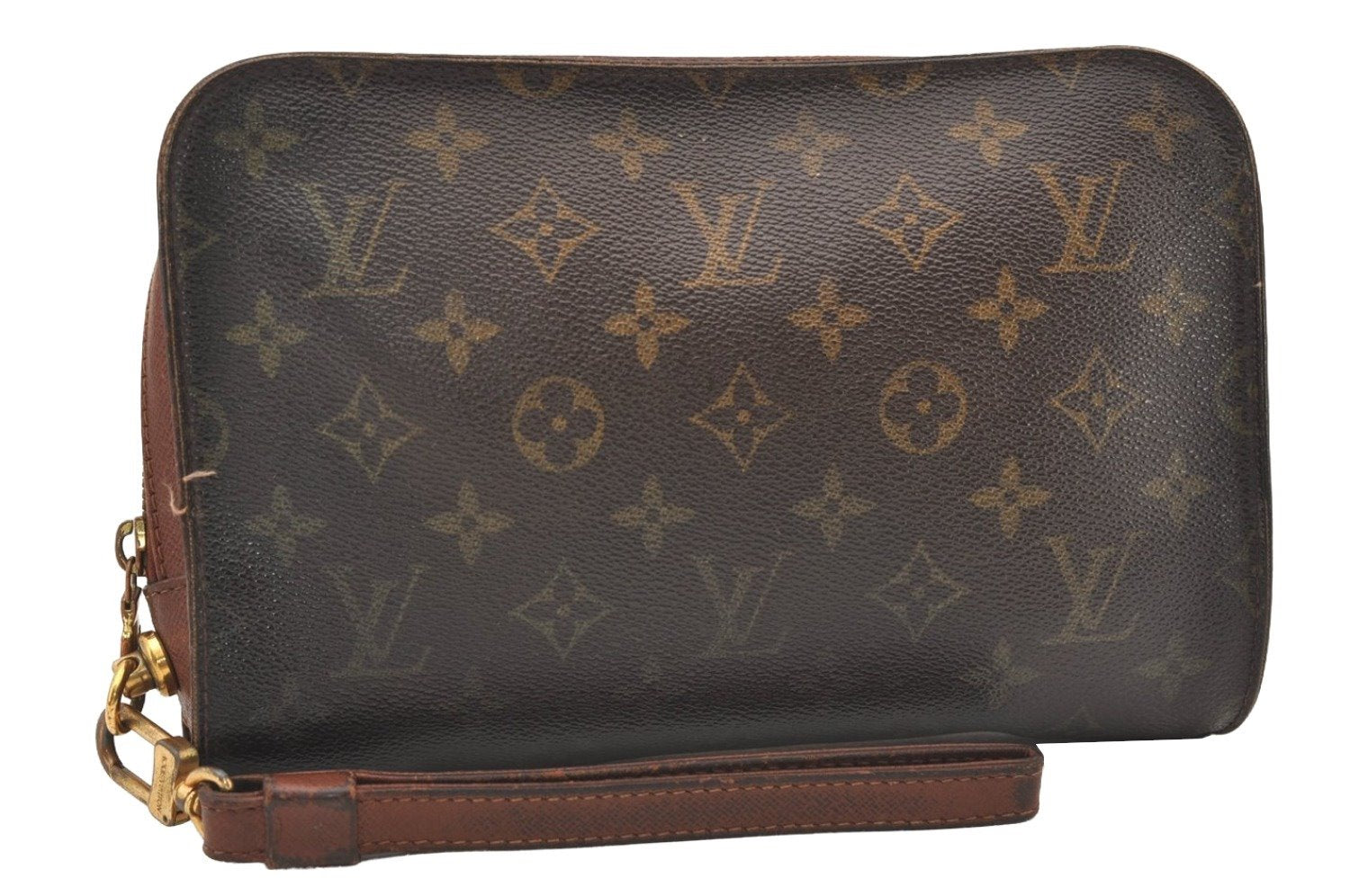 Authentic Louis Vuitton Monogram Orsay Clutch Hand Bag Purse M51790 LV 3524J