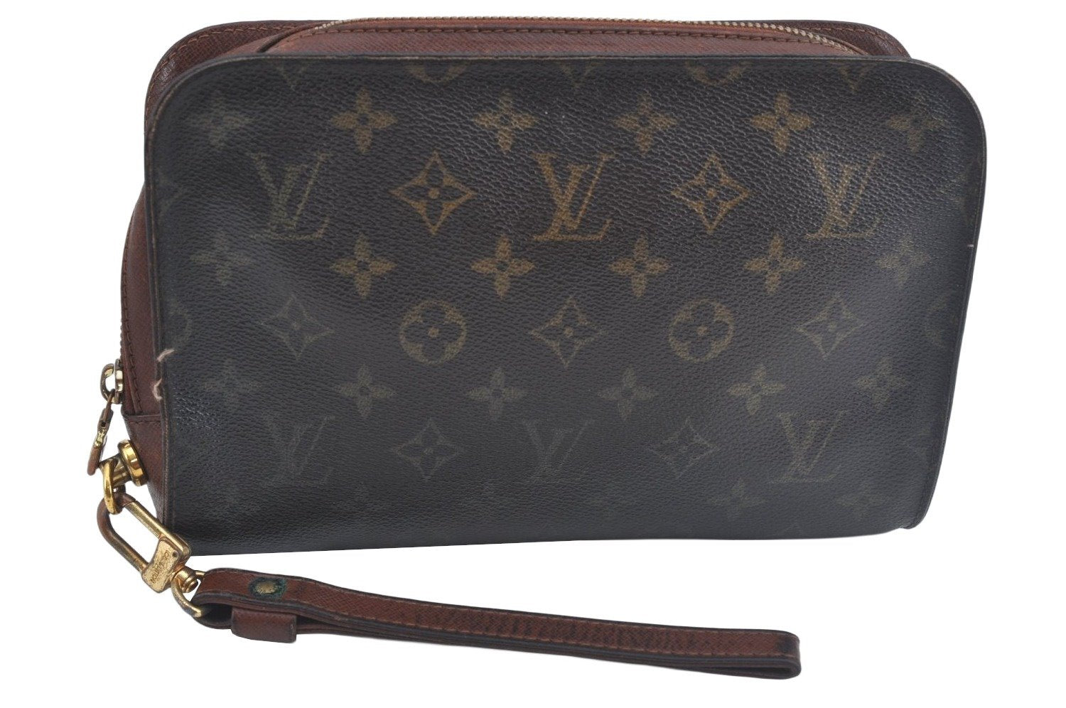 Authentic Louis Vuitton Monogram Orsay Clutch Hand Bag Purse M51790 LV 3524J