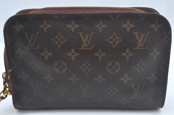 Authentic Louis Vuitton Monogram Orsay Clutch Hand Bag Purse M51790 LV 3524J