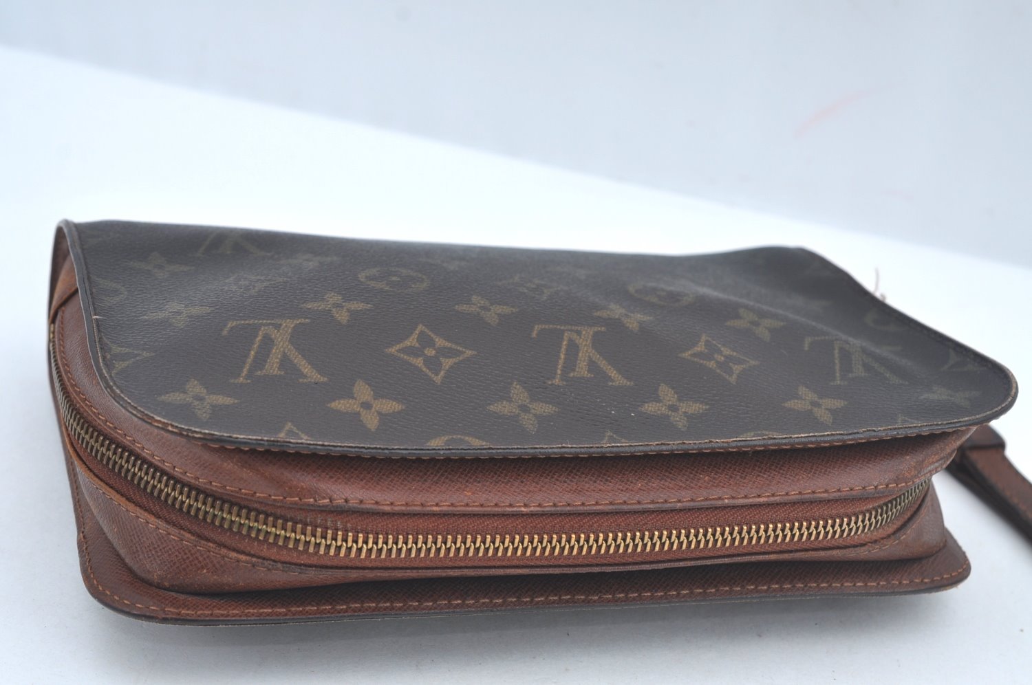 Authentic Louis Vuitton Monogram Orsay Clutch Hand Bag Purse M51790 LV 3524J