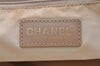 Authentic CHANEL New Travel Line Shoulder Tote Bag Nylon Leather Beige 3525I