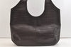 Authentic Salvatore Ferragamo Vintage Leather Shoulder Tote Bag Brown SF 3525K