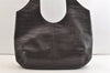 Authentic Salvatore Ferragamo Vintage Leather Shoulder Tote Bag Brown SF 3525K