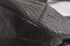 Authentic Salvatore Ferragamo Vintage Leather Shoulder Tote Bag Brown SF 3525K