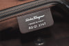 Authentic Salvatore Ferragamo Vintage Leather Shoulder Tote Bag Brown SF 3525K