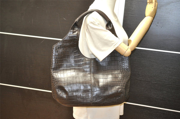 Authentic Salvatore Ferragamo Vintage Leather Shoulder Tote Bag Brown SF 3525K