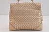 Authentic BOTTEGA VENETA Intrecciato Leather 2Way Shoulder Hand Bag Beige 3526K