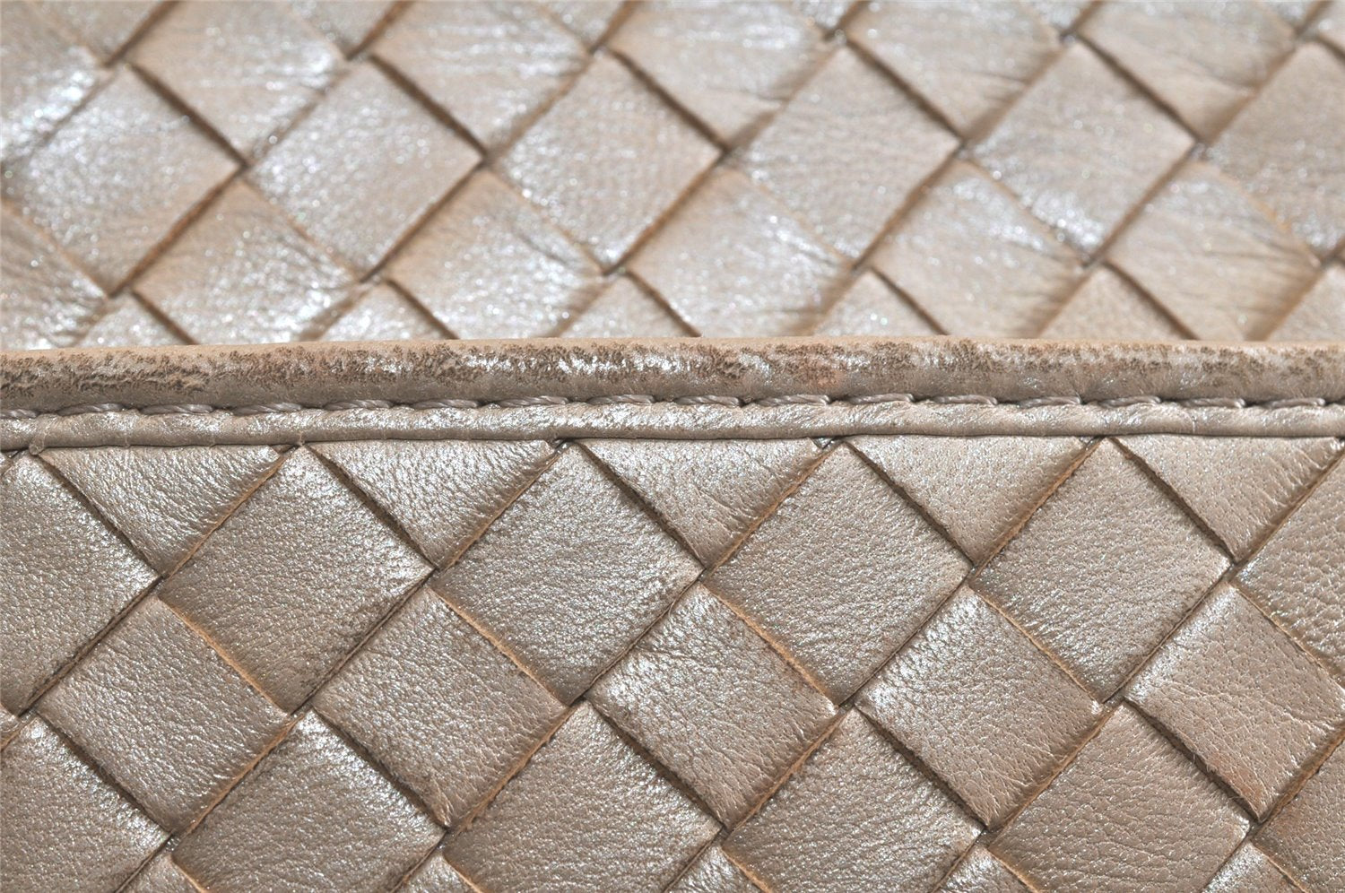 Authentic BOTTEGA VENETA Intrecciato Leather 2Way Shoulder Hand Bag Beige 3526K